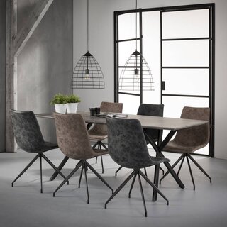 Eetkamertafel Jools 190cm betonlook