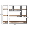 BelaLuz Landelijke wandplank Orlando 30 x 100 cm acaciahout