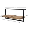 BelaLuz Landelijke wandplank Orlando 65 cm acaciahout
