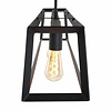 Mexlite Industriële hanglamp Buckley 4-lichts zwart