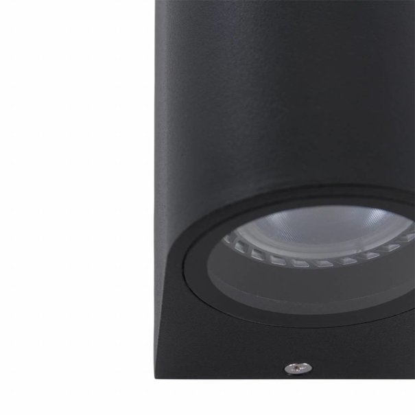 Steinhauer Moderne buiten wandlamp Logan 2-lichts rond zwart