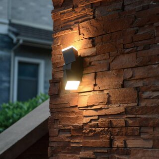Verstelbare buiten wandlamp Jack Zwart