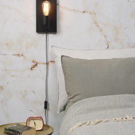 Wandlamp Madrid Large Zwart