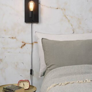 Wandlamp Madrid Large Zwart