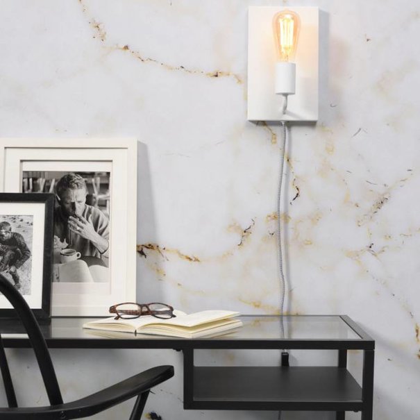 it's about RoMi Moderne wandlamp Madrid large wit
