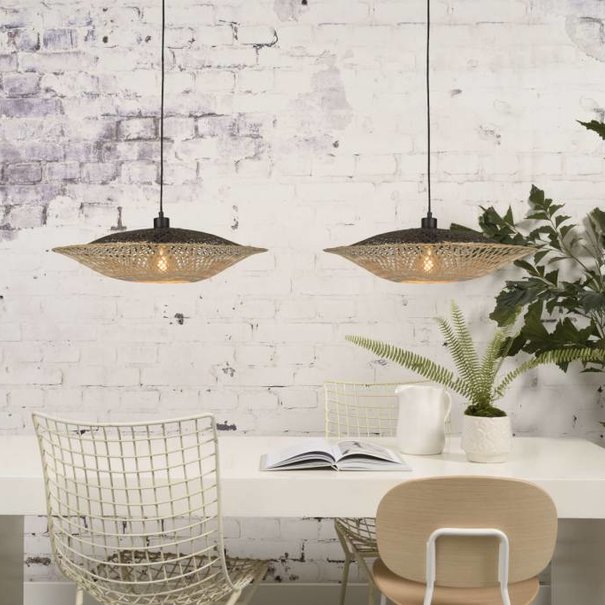 GOOD & MOJO Landelijke hanglamp Kalimantan medium bamboe naturel