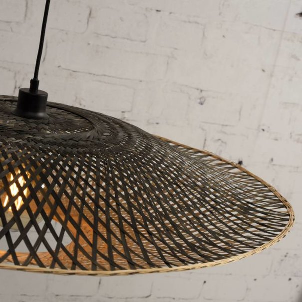 GOOD & MOJO Landelijke hanglamp Kalimantan large bamboe naturel
