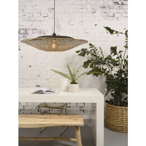 Landelijke hanglamp Kalimantan large bamboe naturel
