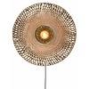 GOOD & MOJO Landelijke wandlamp Kalimantan large bamboe naturel