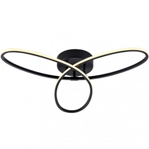 Moderne plafondlamp Spike 21W zwart