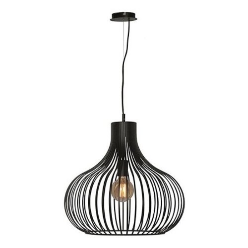 Industriële hanglamp Aglio 48 cm zwart