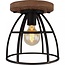 Freelight Industriële - Plafondlamp - Zwart - 25 cm - Birdie