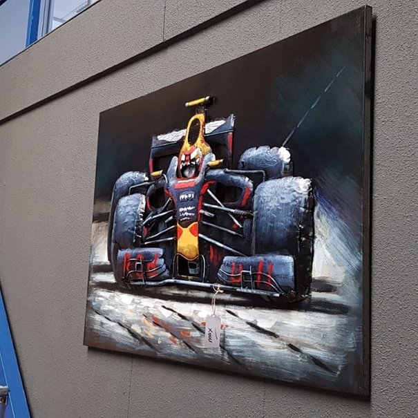 3D Schilderij Red Bull Formule 1 | 80x120cm | Max Verstappen