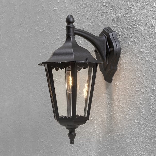 Konstsmide Klassieke buiten wandlamp Firenze Hangend zwart