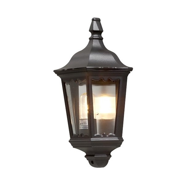 Konstsmide Klassieke buiten wandlamp Firenze Flush zwart