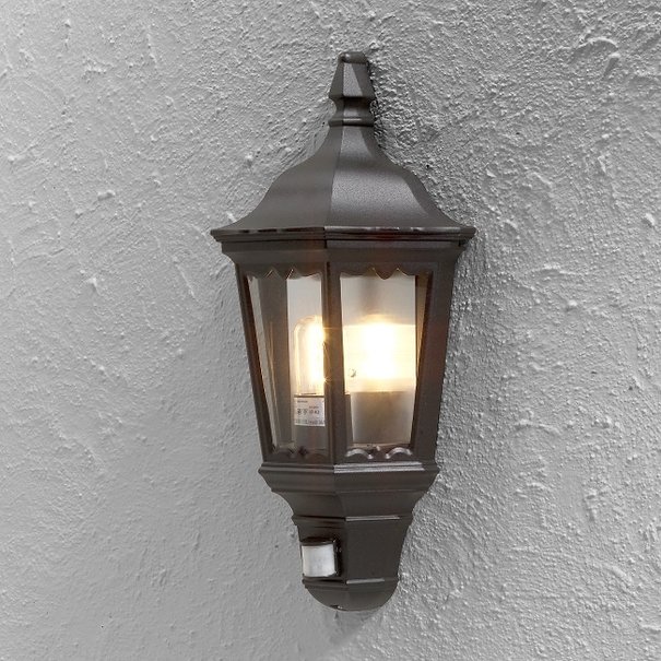 Konstsmide Klassieke buiten wandlamp Firenze Bewegingsmelder zwart