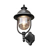 Konstsmide Landelijke buiten wandlamp Parma staand zwart