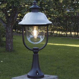 Staande buitenlamp Parma 1-lichts Geborsteld RVS