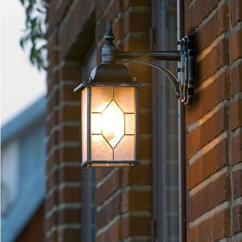 Klassieke buiten wandlamp Milano 38 cm zwart