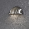 Konstsmide Moderne buiten wandlamp Torino Kwartrond RVS