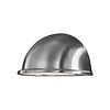 Konstsmide Moderne buiten wandlamp Torino Kwartrond RVS