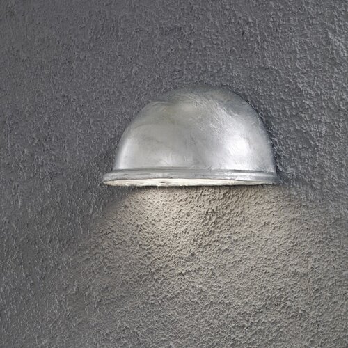 Moderne buiten wandlamp Torino kwartrond gegalvaniseerd staal