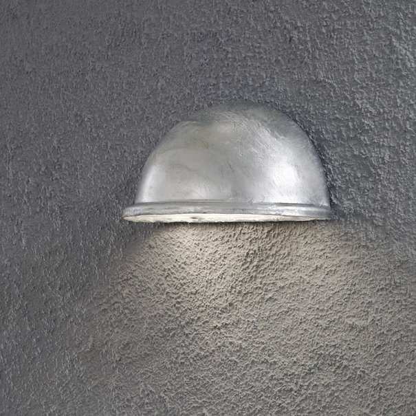 Konstsmide Moderne buiten wandlamp Torino kwartrond gegalvaniseerd staal