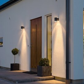 Buiten wandlamp Modena 1-lichts Zwart
