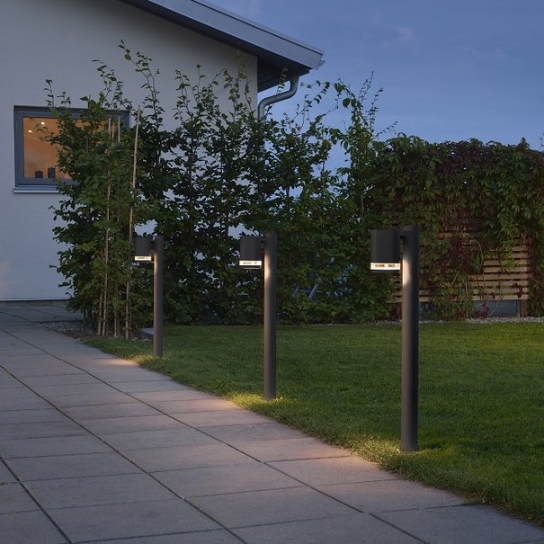 Konstsmide Moderne staande buitenlamp Modena 1-lichts zwart