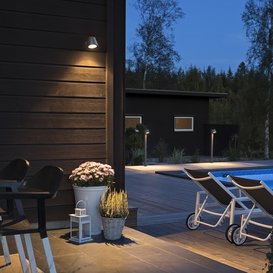 Buiten wandlamp Trieste 11,5 cm Antraciet grijs