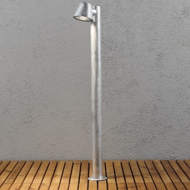 Konstsmide Moderne staande buitenlamp Trieste 100 cm gegalvaniseerd staal