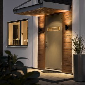 Buiten wandlamp Modena 2-lichts 17 cm Zwart