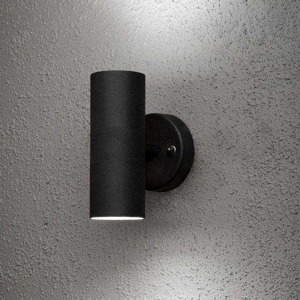 Konstsmide Moderne buiten wandlamp Modena 2-lichts 17 cm zwart