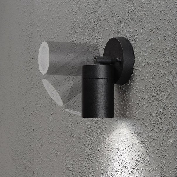 Konstsmide Moderne buiten wandlamp Modena zwenkbaar zwart