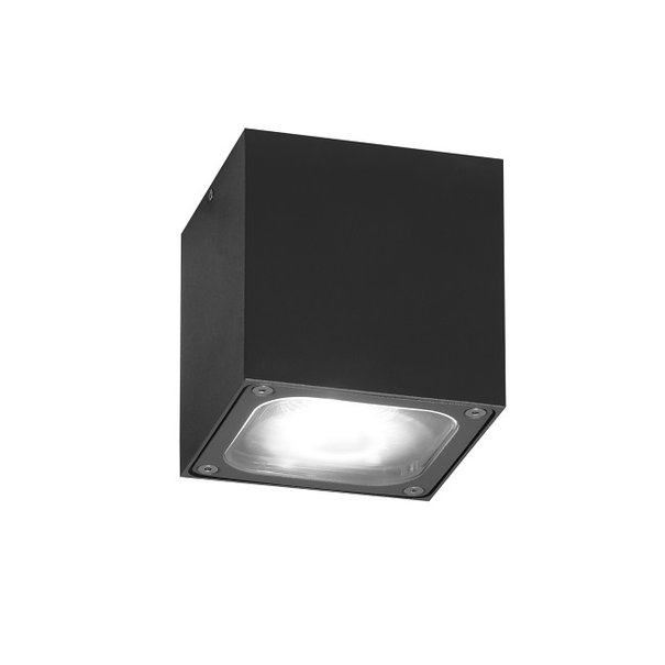 Konstsmide Moderne buiten plafondlamp Cesena PowerLED 6W antraciet