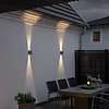 Konstsmide Moderne buiten wandlamp Chieri PowerLED 2x 6W antraciet
