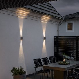 Buiten wandlamp Chieri PowerLED 2x 6W Antraciet