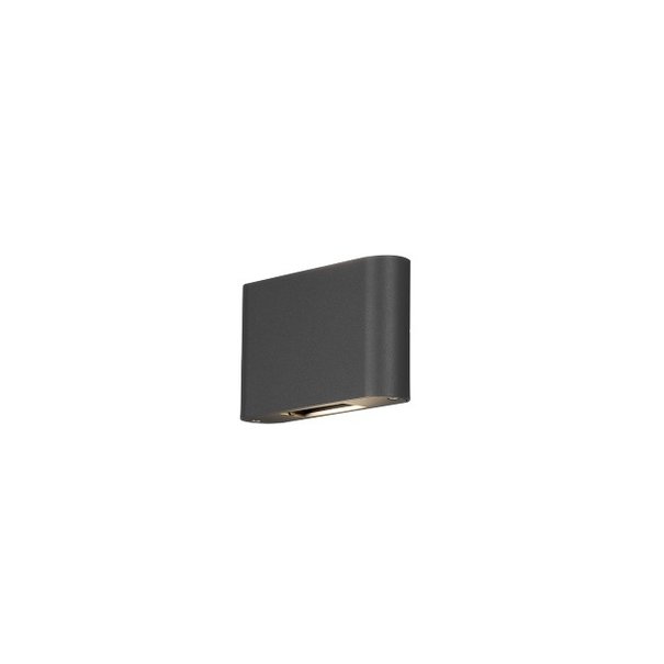 Konstsmide Moderne buiten wandlamp Chieri PowerLED 2x 6W antraciet