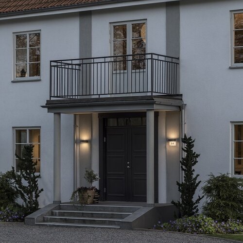 Moderne buiten wandlamp Monza PowerLED 2x 4,5W antraciet