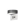 Konstsmide Moderne buiten wandlamp Monza PowerLED 2x 4,5W antraciet