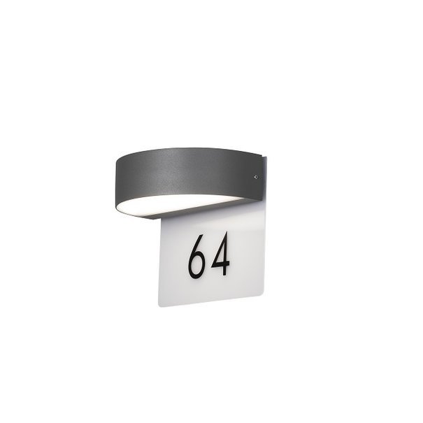 Konstsmide Moderne buiten wandlamp Monza PowerLED 2x 4,5W antraciet