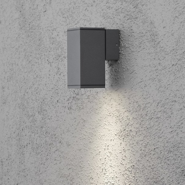 Konstsmide Moderne buiten wandlamp Monza 13,5 cm antraciet