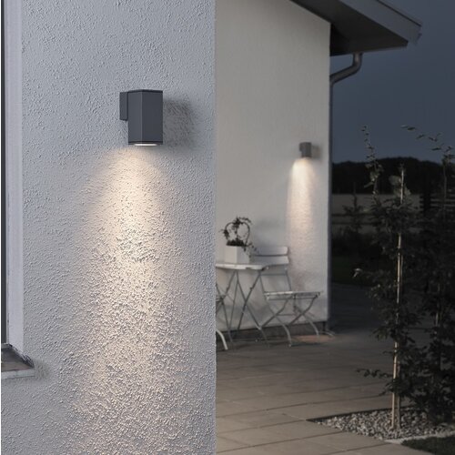 Moderne buiten wandlamp Monza 13,5 cm antraciet