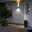 Moderne zwarte buiten wandlamp Imola PowerLED|17cm|2x3W