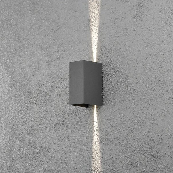 Konstsmide Moderne buiten wandlamp Cremona 17 cm antraciet