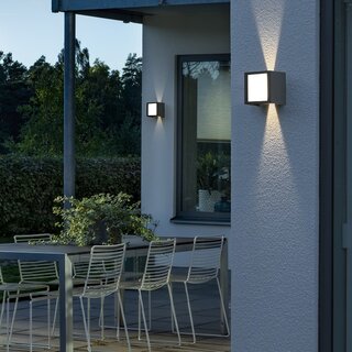 Buiten wandlamp Cremona 14.5 cm Antraciet
