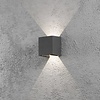 Konstsmide Moderne buiten wandlamp Cremona 13,5 cm antraciet