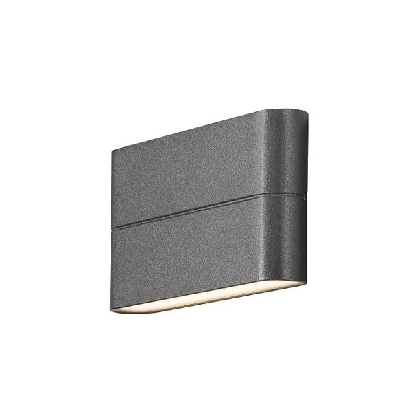 Konstsmide Moderne buiten wandlamp Chieri PowerLED 2x 66W antraciet
