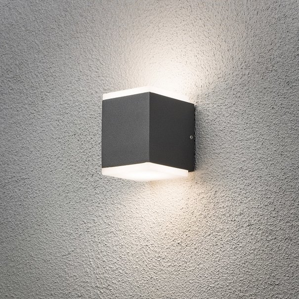 Konstsmide Moderne - Buiten wandlamp - Antraciet - 10.5 cm - Monza