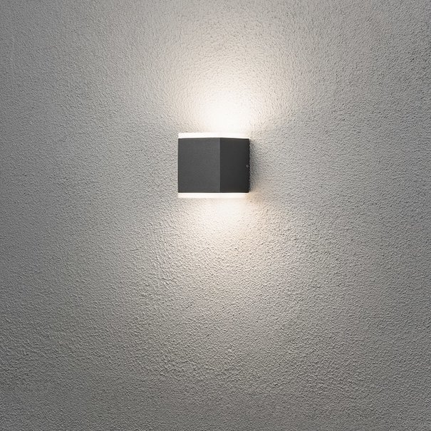 Konstsmide Moderne - Buiten wandlamp - Antraciet - 10.5 cm - Monza